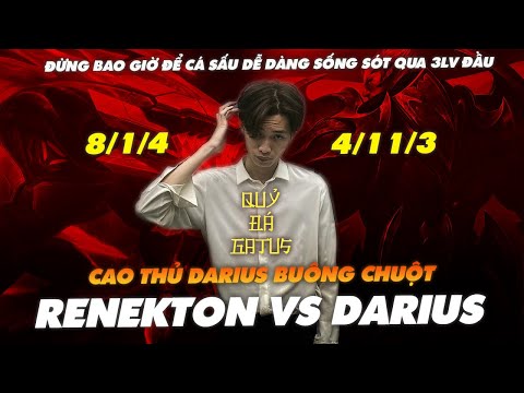 RENEKTON VS DARIUS | CAO THỦ DARIUS BUÔNG CHUỘT TRƯỚC CÁ SẤU CỦA QUỶ ĐÁ GATUS