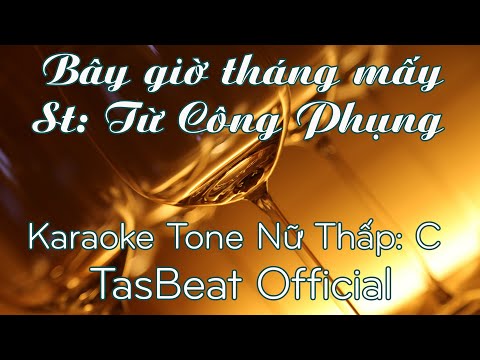 Karaoke Bây Giờ Tháng Mấy - Tone Nữ Thấp | TAS BEAT
