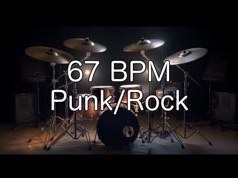 Punk/Rock Groove: 67 BPM Drum Beat for Musicians