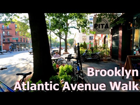 Atlantic Avenue, Brooklyn, Sunny Afternoon Walk