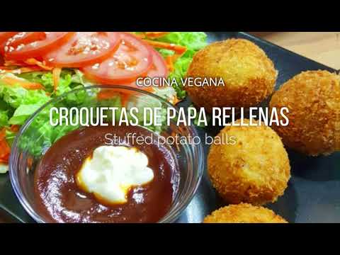CROQUETAS DE PAPA RELLENAS / STUFFED POTATO BALLS