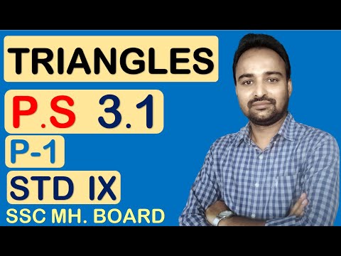Chapter 3 TRIANGLES  Practice set 3.1 PART TWO