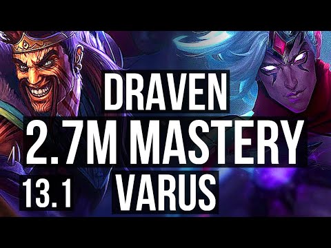 DRAVEN & Karma vs VARUS & Lux (ADC) | Quadra, 2.7M mastery, 1200+ games | EUW Grandmaster | 13.1