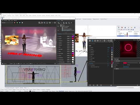 VRAY RHINO Videocourse - 10 - IES Light, Mesh Light, Emissive Material, Neon Sign, Screen, Projector