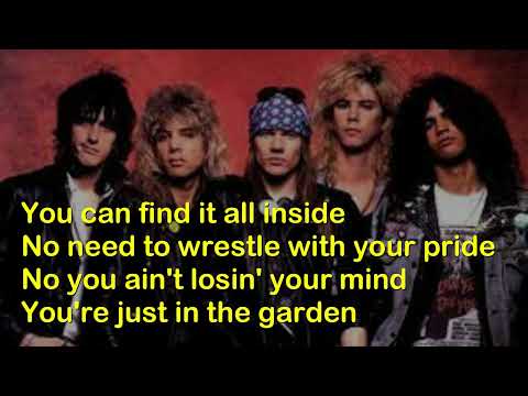THE GARDEN (LYRICS) GUNS N' ROSES - USE YOUR ILLUSION