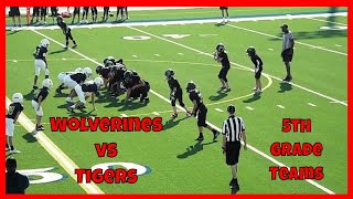 Wolverines vs Tigers (Gold - 5th Grade) Youth Football Game Video | Sept 17, 2022