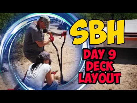 #deckframing #woodendeck How to Build a Straw Bale House Day 9 | Framing the Deck