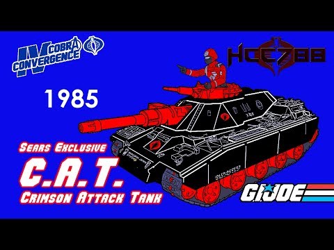 HCC788 - 1985 Crimson Attack Tank - C.A.T.- Sears Exclusive - G.I. Joe toy review!