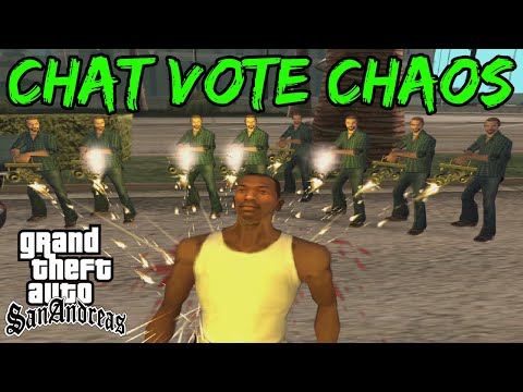 GTA San Andreas Chat Voting Chaos Mod - Full Game Playthrough