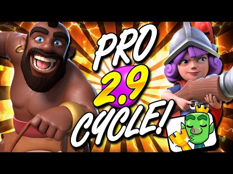 ALL PROS ARE USING THIS!! 2.9 CYCLE BEST HOG DECK IN CLASH ROYALE!!