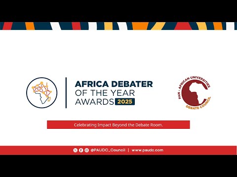 Pan-African Universities Debate Council Awards Ceremony