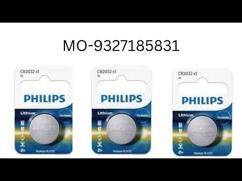 Lithium philips 2032 button cell