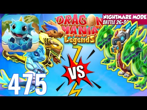 Dragon Mania Legends - Gameplay Walkthrough Part 475 - Nightmare Battles 26-30 (iOS, Android)