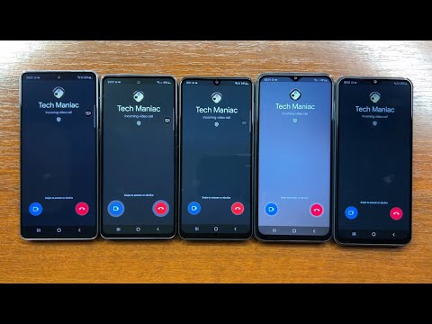Samsung A73, A53, A33, A23, A13 Google Duo (Meet) App Incoming Voice & Video Call. 5 Phones at Once!