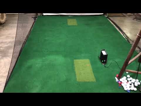 Part of a video titled Home Golf Sim DIY Mat System - YouTube