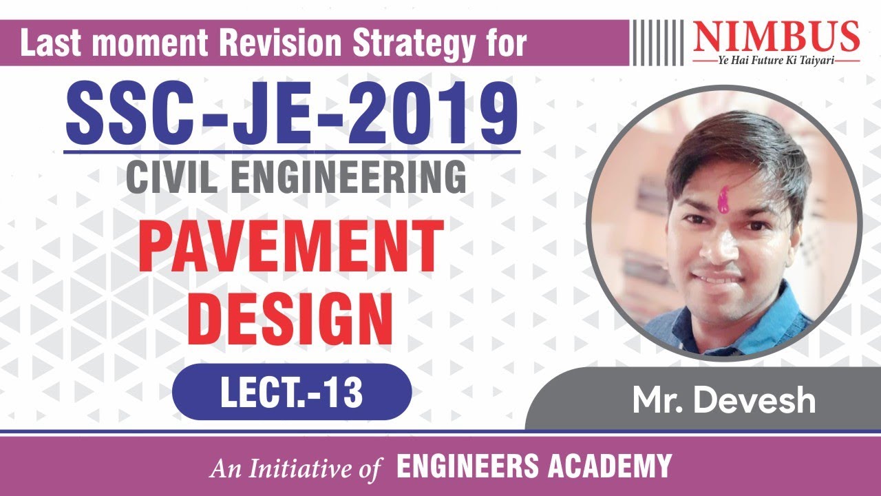 Pavement Design (Highway materials ) | Civil Engineering  | SSC JE Revision  | Lect-13