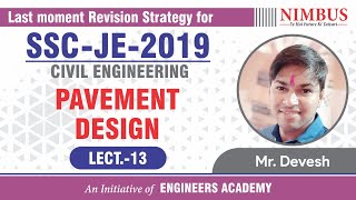 Pavement Design (Highway materials ) | Civil Engineering  | SSC JE Revision  | Lect-13