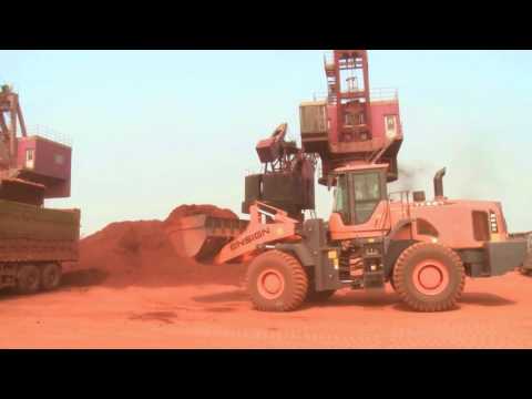 ENSIGN YX667 wheel loader working video ( rated load 6 t, 3.5 m3 bucket)
