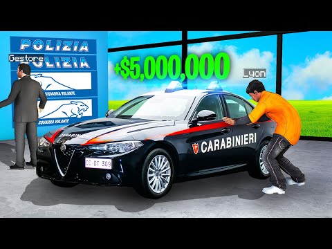 RUBO TUTTE LE AUTO DELLA POLIZIA DAL CONCESSIONARIO SU GTA5!!