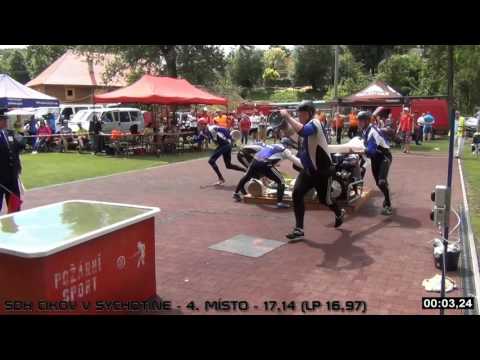 SDH Čikov v Sychotíně 3.7.2016 - 4. místo - 17,14 (LP 16,97)