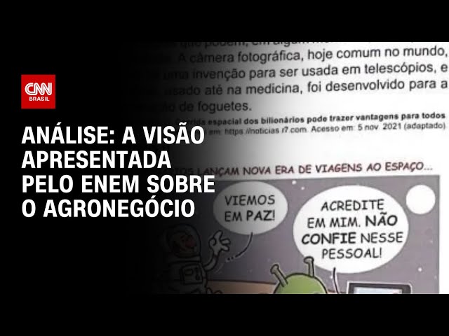 Análise: A visão apresentada pelo Enem sobre o Agronegócio | WW