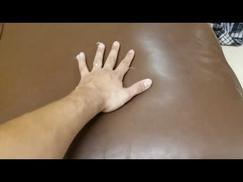 Part of a video titled DIY- How to fix flattened down sofa cushions quick and cheap - YouTube