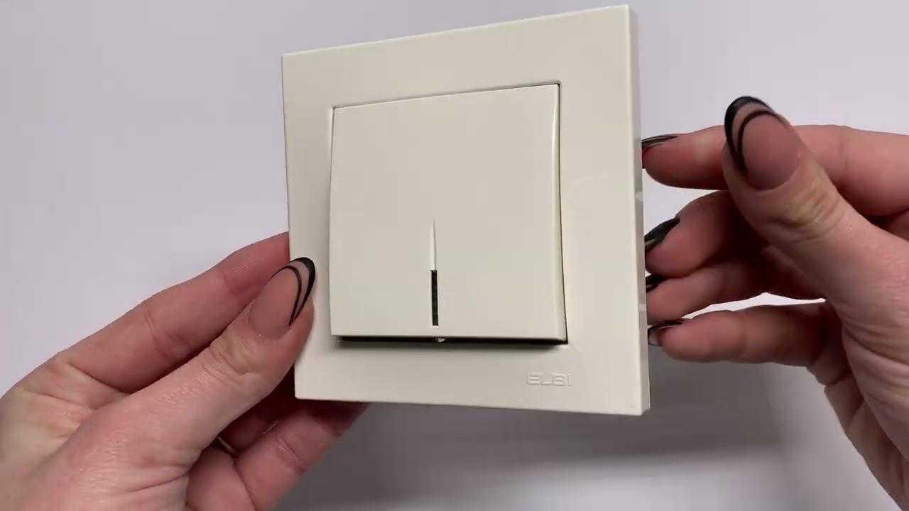 Вимикач одноклавішний з підсвіткою ELBI VEGA білий (510-010200-201)