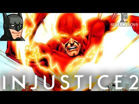 Legendary Flash Stopped By 4000 Defense Batman... - Injustice 2 "The Flash" Legendary Gear Gameplay