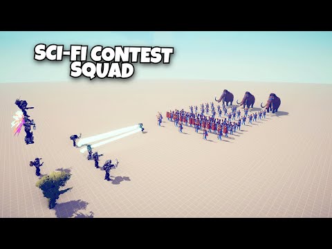 SCI-FI SQUAD VS EVERY FACTION - Totally Accurate Battle Simulator TABS
