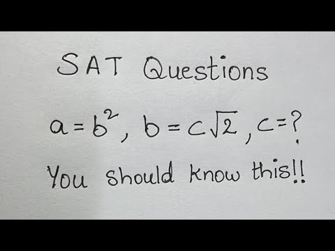 SAT Math Level 1 Practice Test | You should be able to answer this!!