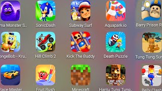 Grimace Monster Scary Survival,Subway Surf,Aquapark.io,Race Master,Sonic Dash,Count Master,Minecraft