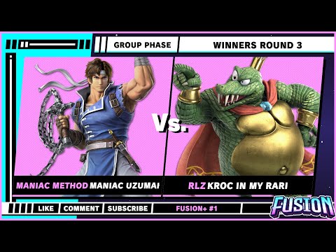 Fusion+ #1 - Group Phase - Meli (Richter) VS KROC IN MY RARI (King K. Rool) - Ultimate Singles