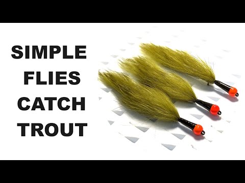 254. Fly Tying Trout Magnet Olive Leech Pattern Flies