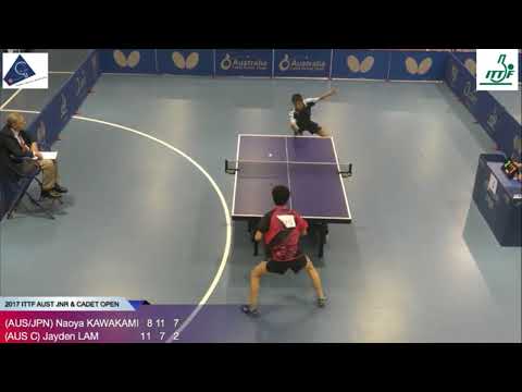 Jayden Lam vs Naoya Kawakami | 2017 ITTF World Junior Circuit - Australian Junior and Cadet Open