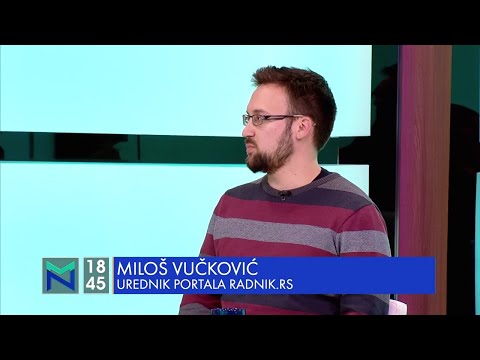 Miloš Vučković urednik portala Radnik.rs gostovanje u emisiji Među nama na TV Nova S 3.12.2019.