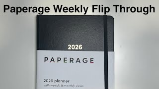Paperage Weekly Planner Flip Through