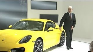 World Premiere of the new Porsche Cayman at the L.A. Auto Show 2012