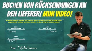 Buchen einer Rücksendung an den Lieferer wegen Falschlieferung - Super