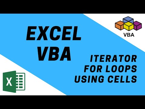 VBA - for loops, iterator and using cells