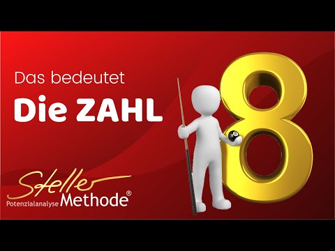 Numerologie 8 🔺 Bedeutung der Zahl Acht erklärt von Edith Steller  Lernen mit der Steller Methode
