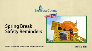Spring Break Safety Reminders
