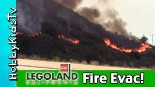 Our Legoland FIRE Evacuation! Carlsbad, California News Update: May 2014 HobbyKidsVids