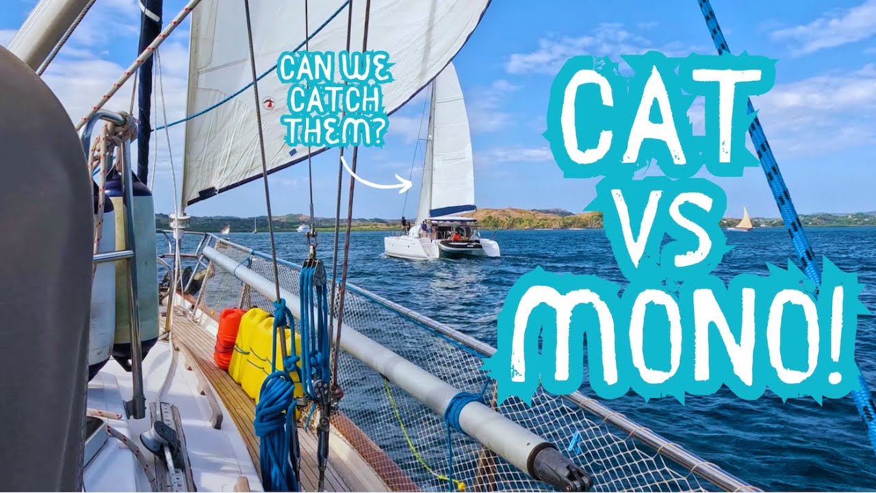 MONO vs CAT!! WHO WIN'S??? (We do) Sailing Regatta in Madagascar! Ep 383