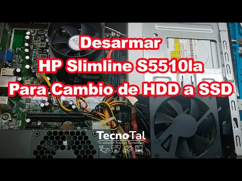 Disassemble HP Slimline S5510la to replace HDD with SSD