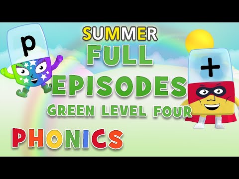 #暑假學英語-綠色四級｜全集12-13｜學習閱讀｜家庭教育 (#SummerLearning Alphablocks - Green Level Four | FULL EPISODES 12-13 | Learn to Read #HomeSchooling)