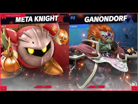 Smash Academy 19 WQF Bo3 ALX Meta Knight vs Litany Ganondorf