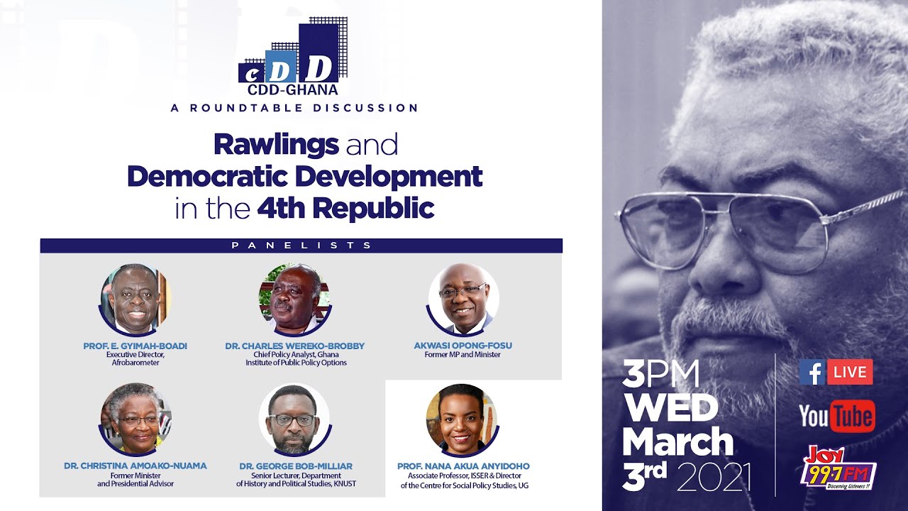 CDD-Ghana's round table discussion on 'Rawlings and Democratic Development in the 4th Republic'