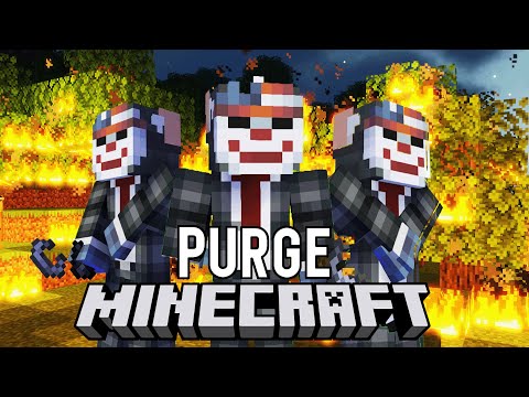 Surviving The Purge in Minecraft... INSANE!