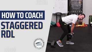 How To Coach The Staggered RDL Like A Pro || NASM-CPT Trainer Tips and Cues