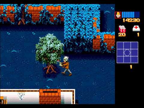 Zombies Ate My Neighbors, Level 2. Evening of the UNDEAD Sega MegaDrive/Genesis  (Also SNES)